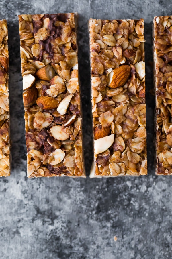 Receta De Barras De Granola Con Mantequilla De Almendras Snickerdoodle