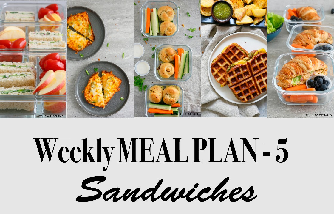 5 Plan De Comidas Semanales Sándwiches Cocina Facil 5810