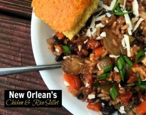 Comida de pollo y arroz frito de Nueva Orleans | Las recetas de la tía Bee