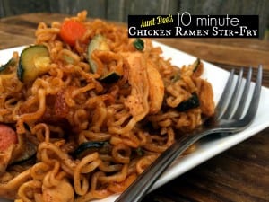 10 minutos de pollo frito y ramen | Las recetas de la tía Bee