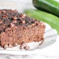 Imagen de pan de calabacín con chocolate bajo en carbohidratos