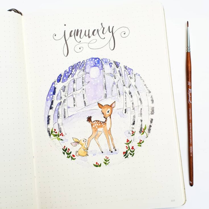 Ideas de Bullet Journal para enero