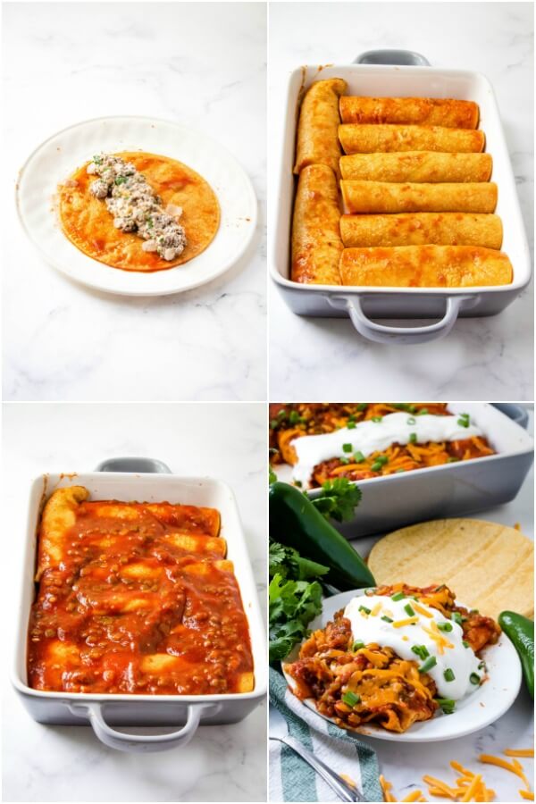 hacer las enchiladas