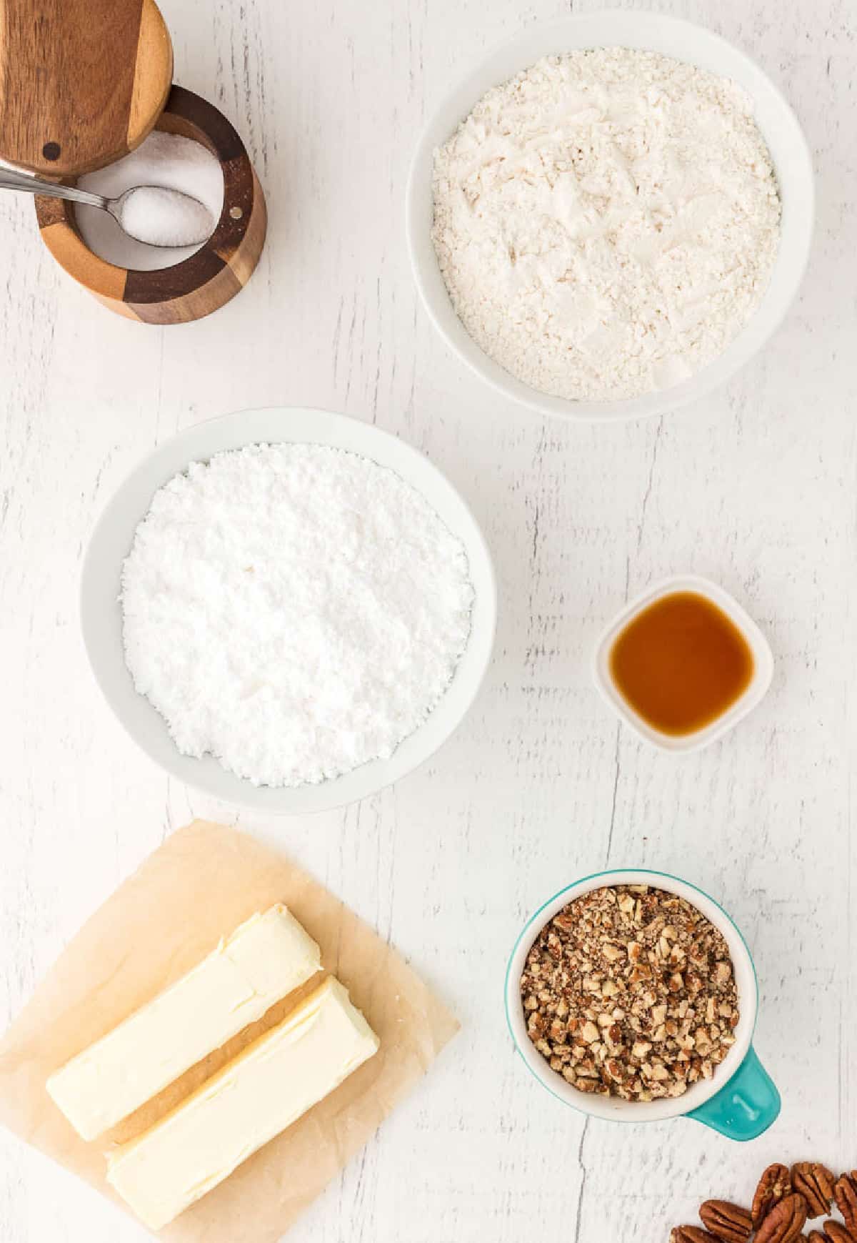 Una foto de todos los ingredientes necesarios para esta receta.