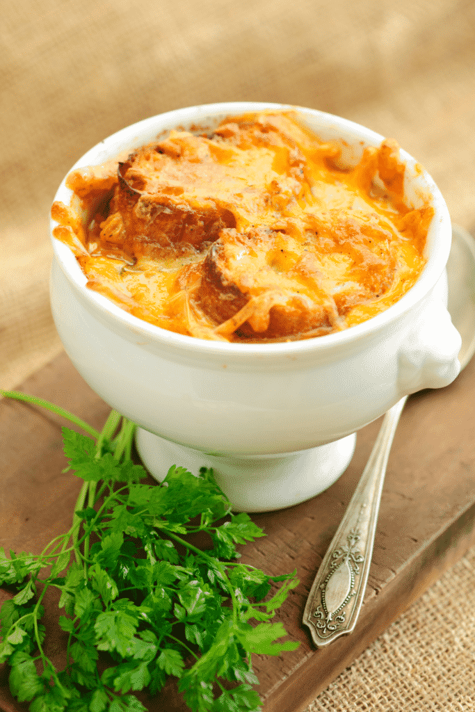 Sopa De Cebolla Francesa Mujer Pionera