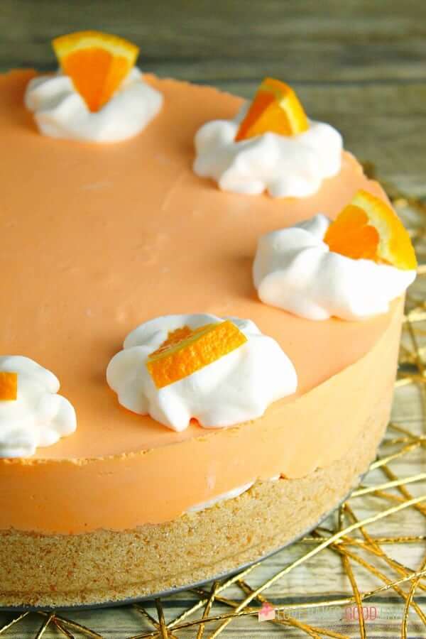 Cheesecake de naranja sin horno.