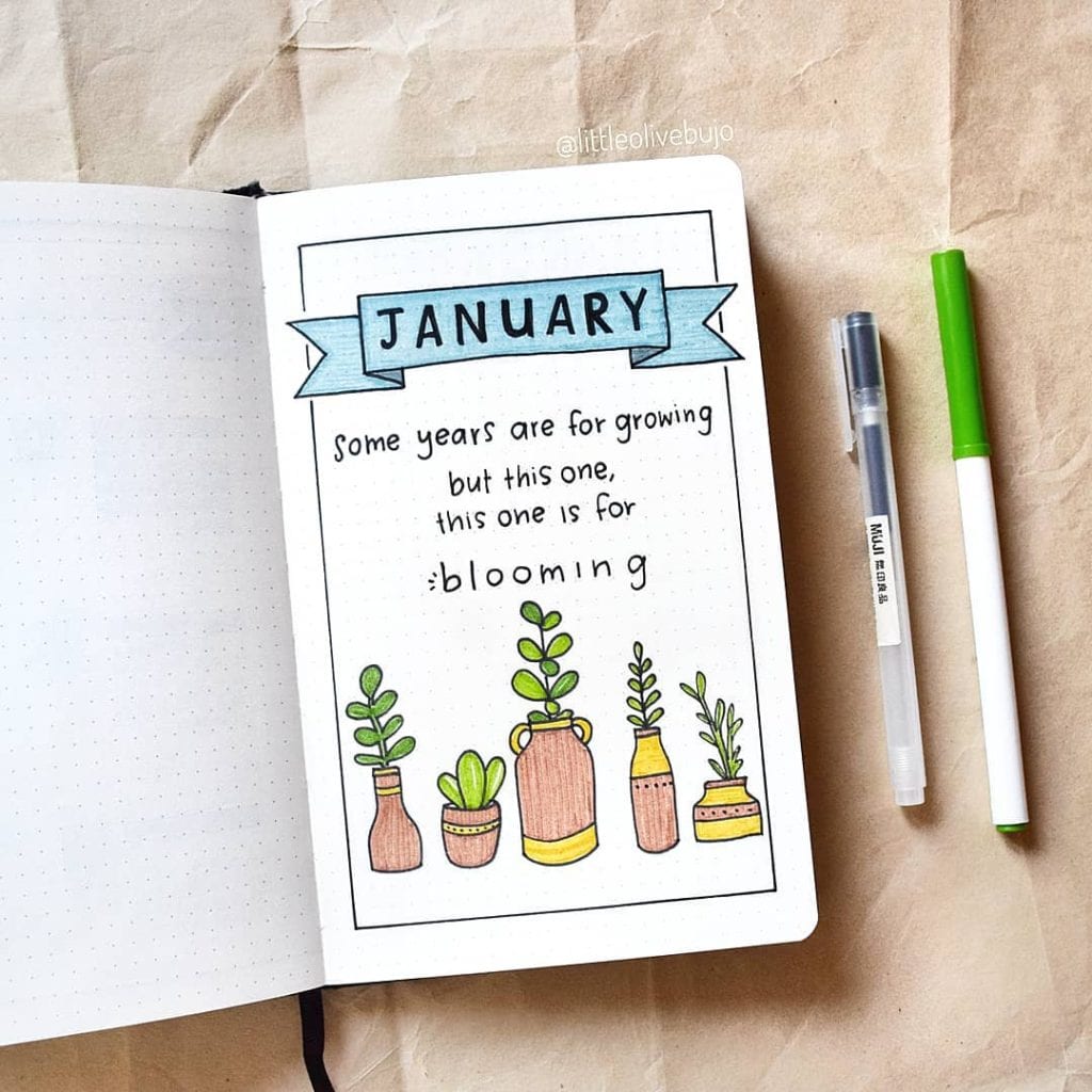 Ideas de Bullet Journal para enero