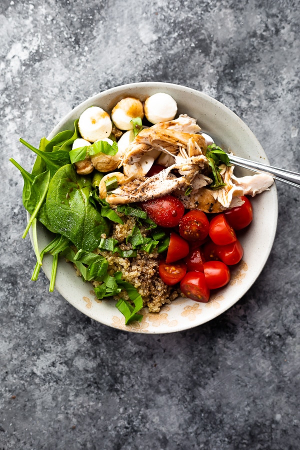 Receta Ensalada Caprese De Pollo Y Quinoa Cocina Facil