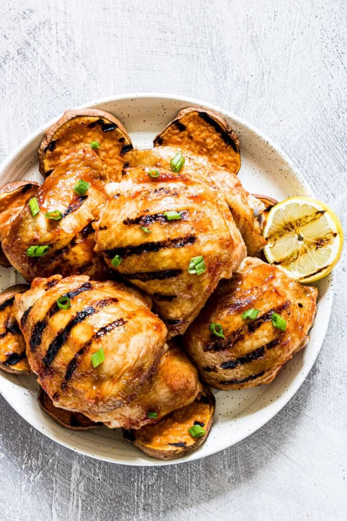 plato de pollo a la parrilla