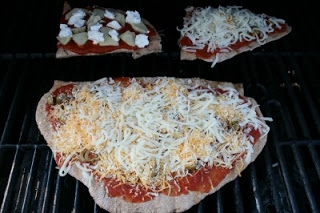 Pizza a la parrilla