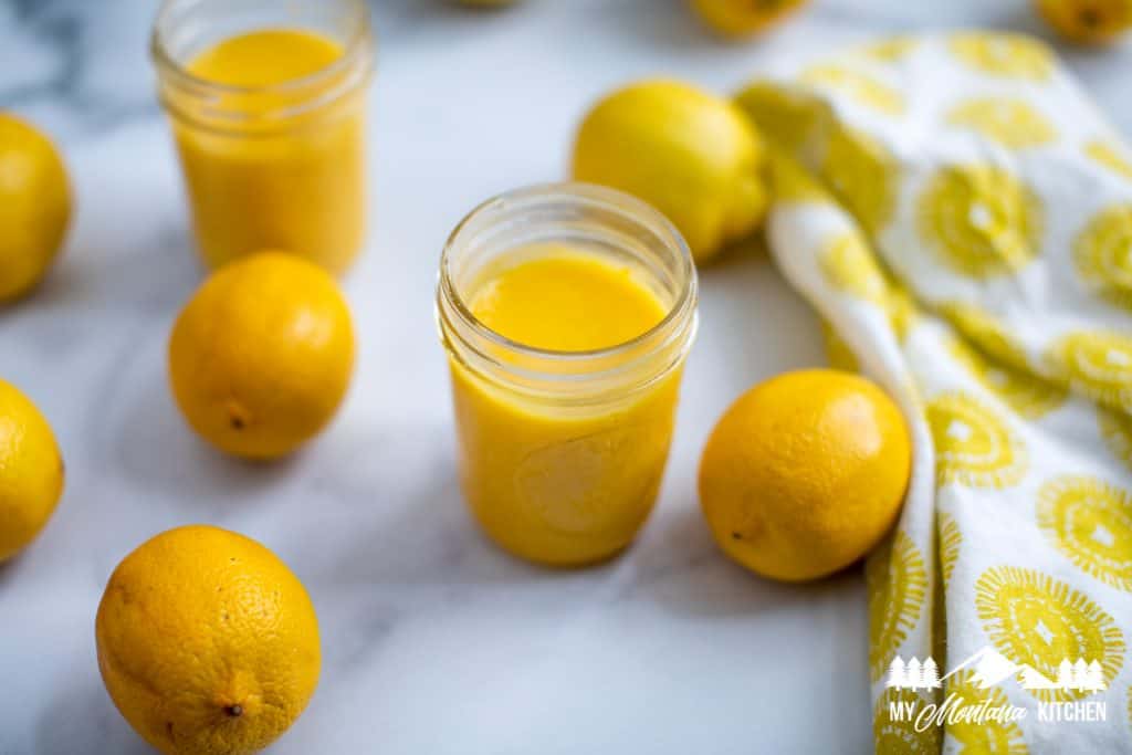 Imagen de crema de limón baja en carbohidratos