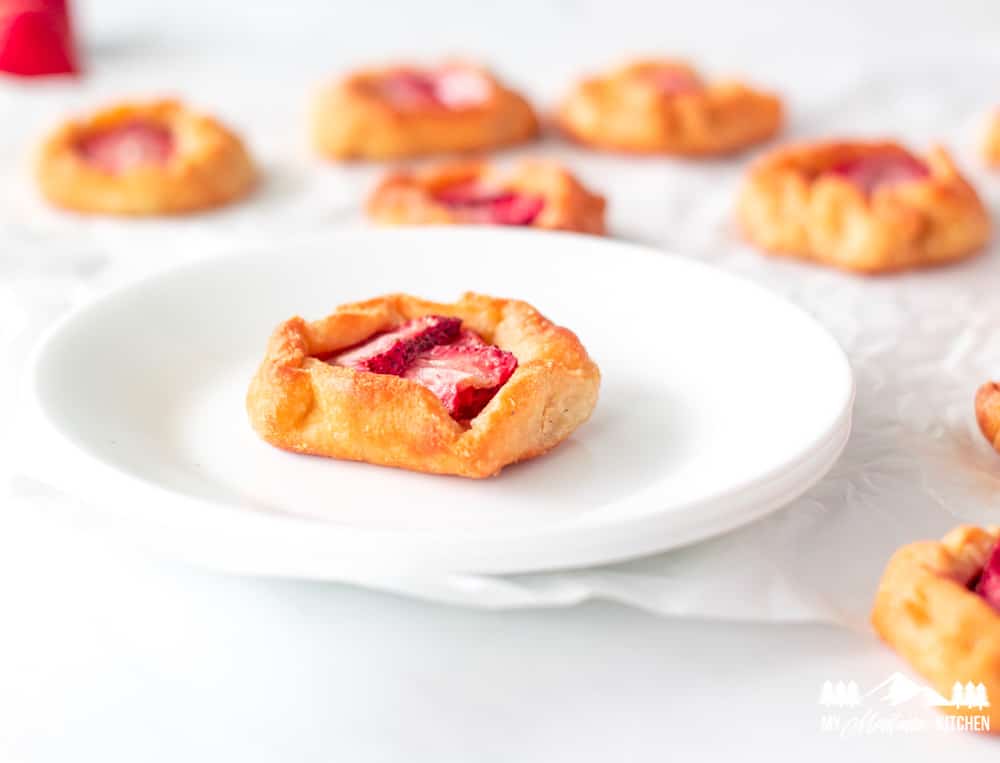 Galette de fresas baja en carbohidratos