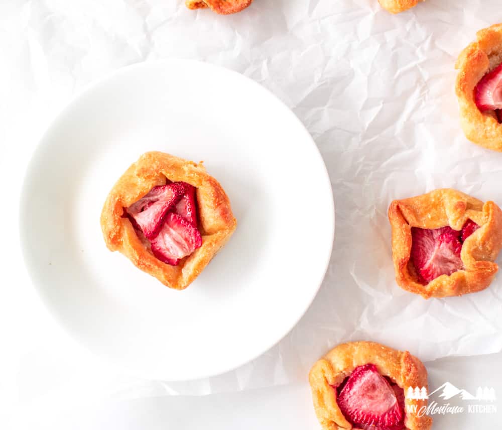 Galette de fresas baja en carbohidratos