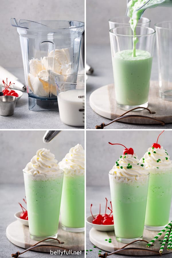 imágenes de proceso paso a paso para Shamrock Shake