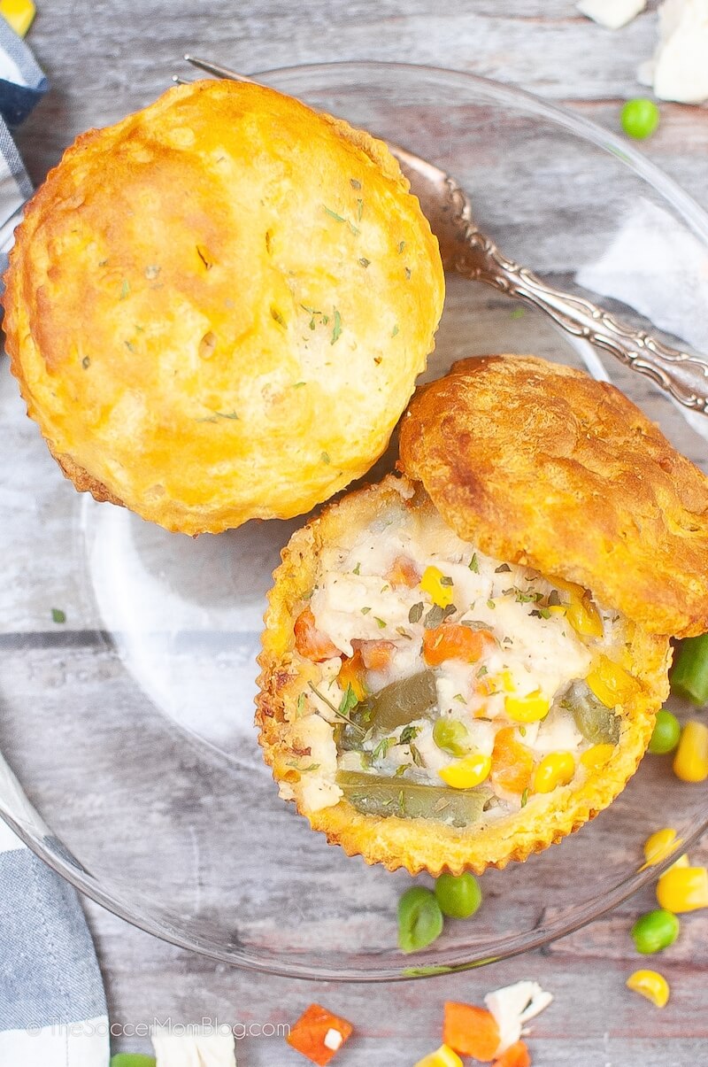 mini quiche en plato