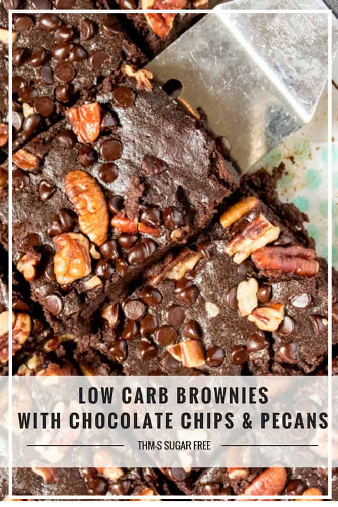 Brownies bajos en carbohidratos (THM-S, sin gluten, sin azúcar) #trimhealthymama #thm #thms #lowcarb #keto #brownies #sugarfree #dairyfree #glutenfree #mymontanakitchen