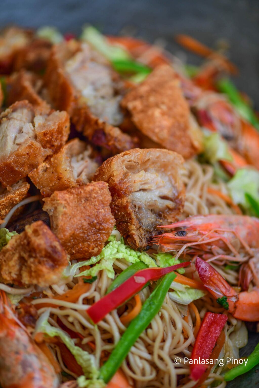 Cantón de Bagnet Pancit Cocina Facil