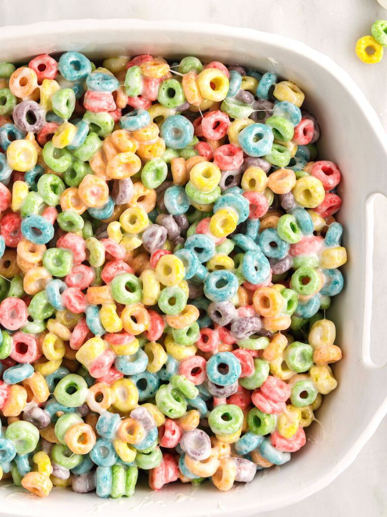 Barra De Cereales Froot Loop Marshmallow Cocina Facil